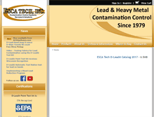 Tablet Screenshot of esca-tech.com